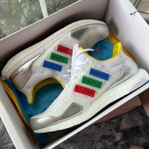 Adidas ULTRABOOST DNA × LEGO PLATES FY7690 US7 US 12 Sneakers White Shock Blue